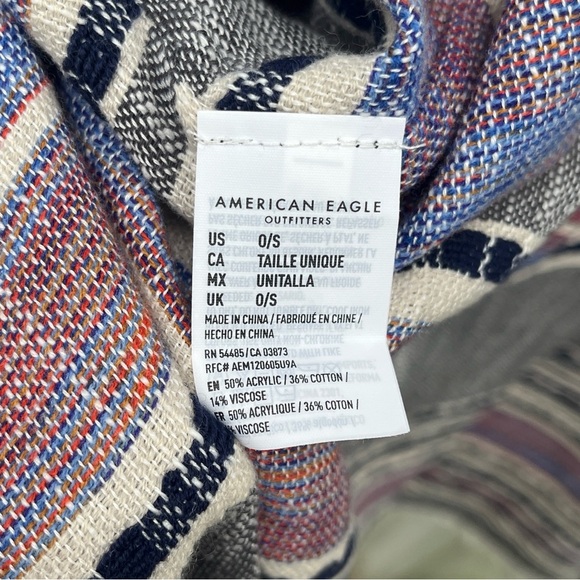 American Eagle Outfitters Kimono Poncho Shawl Knit CoverUp Cardigan Womens OS - Picture 7 of 14